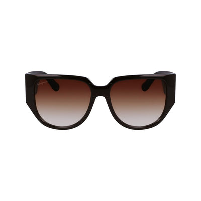 Ferragamo Brown Bio Injected Sunglasses