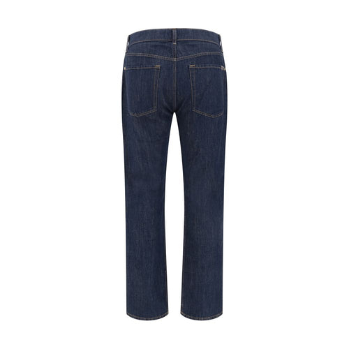 7FOR Blue Cotton Straight-Leg Jeans - BrandFit 88