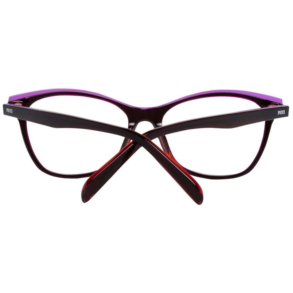 Emilio Pucci Burgundy Plastic Glasses (Frames)