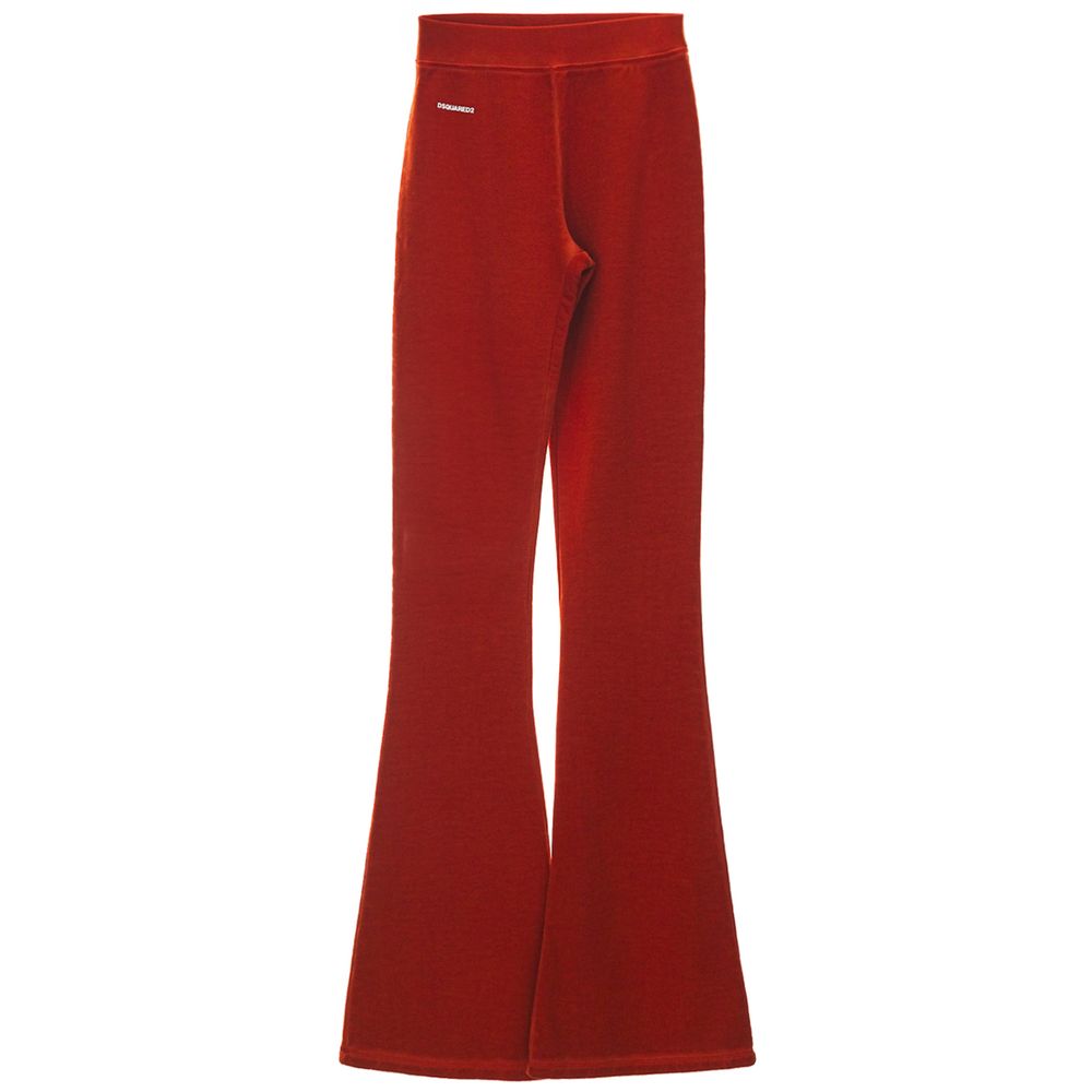 Dsquared² Red Cotton Athletic Pants - BrandFit 88