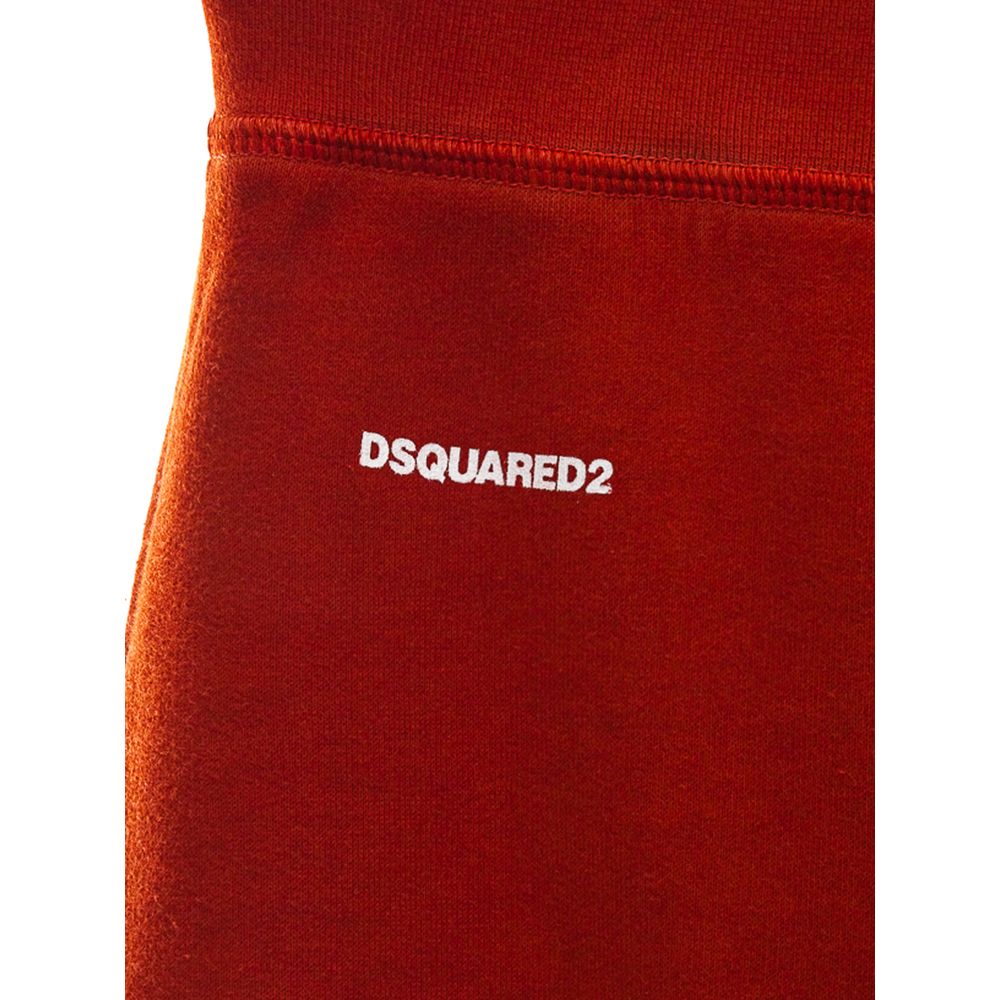 Dsquared² Red Cotton Athletic Pants - BrandFit 88