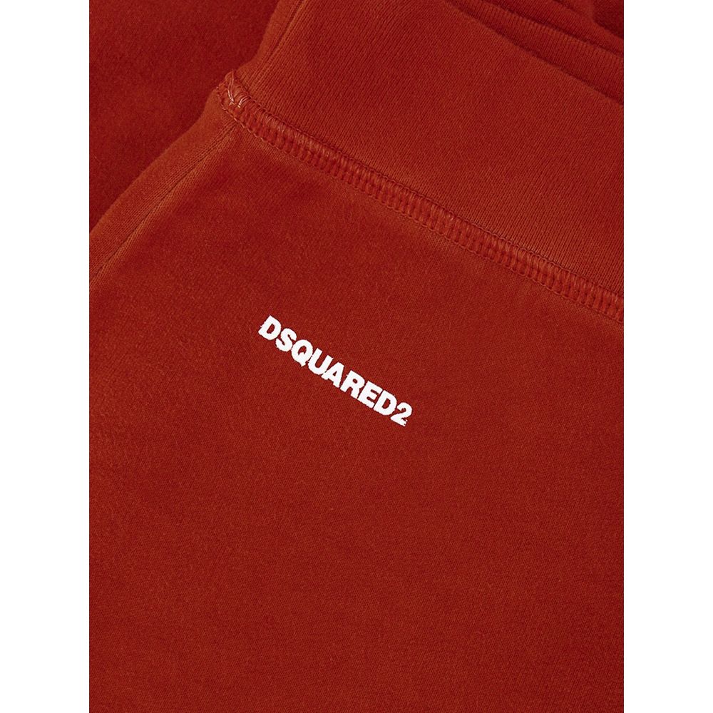 Dsquared² Red Cotton Athletic Pants - BrandFit 88