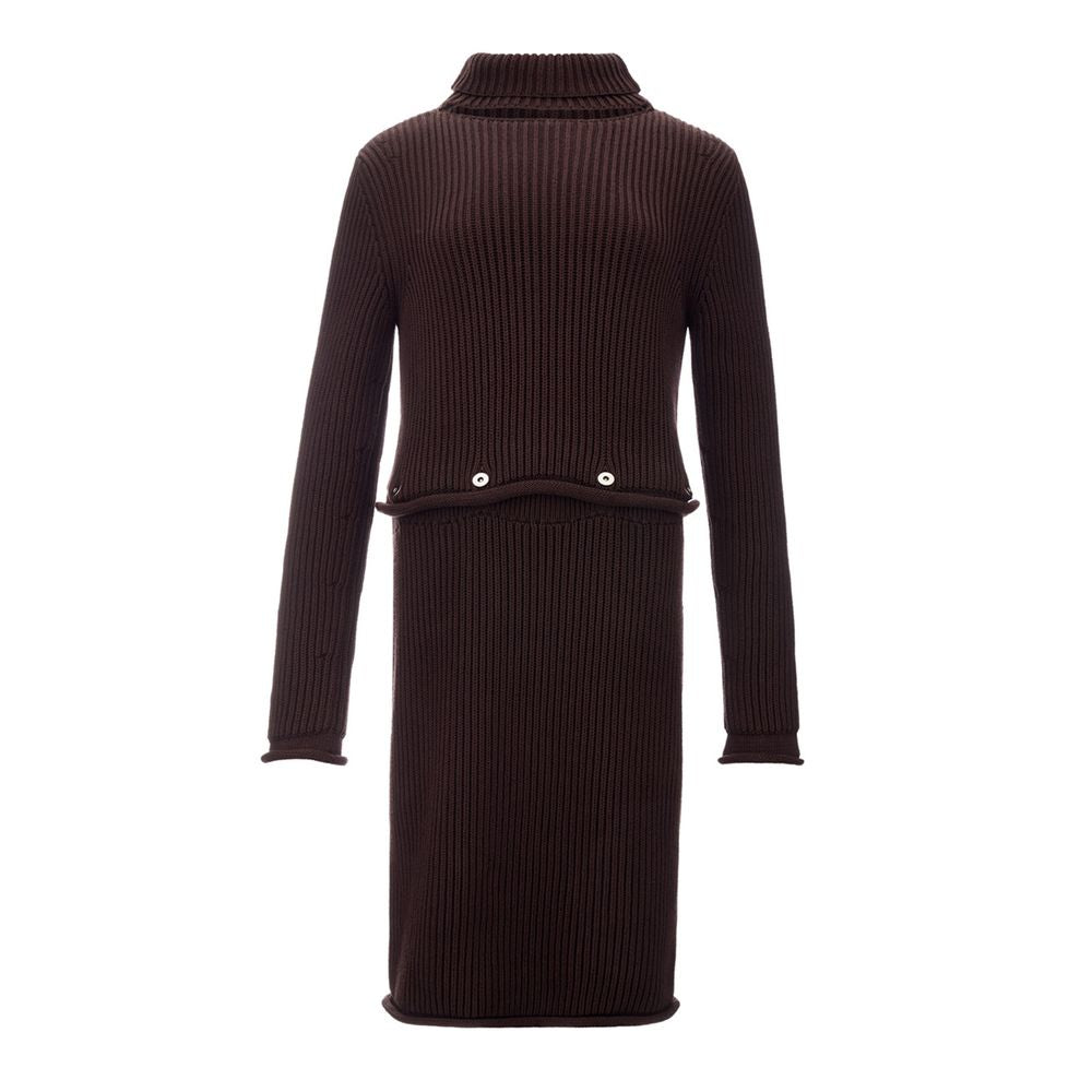 Bottega Veneta Brown Viscose Casual Dress