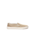 Dior Beige Leather Slip-On Loafers