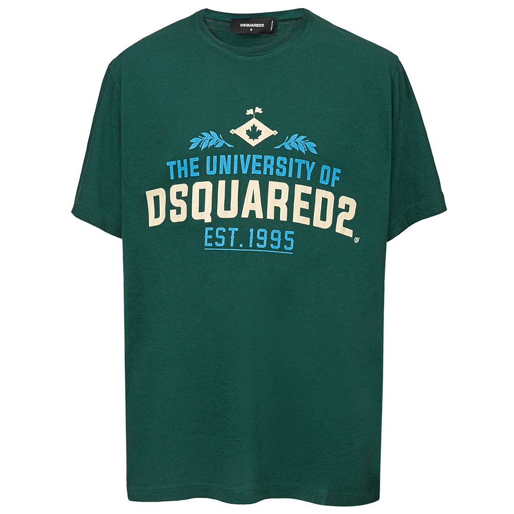 Dsquared² Green Cotton T-Shirt - BrandFit 88