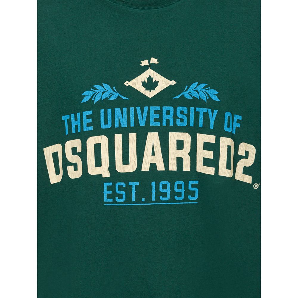 Dsquared² Green Cotton T-Shirt - BrandFit 88