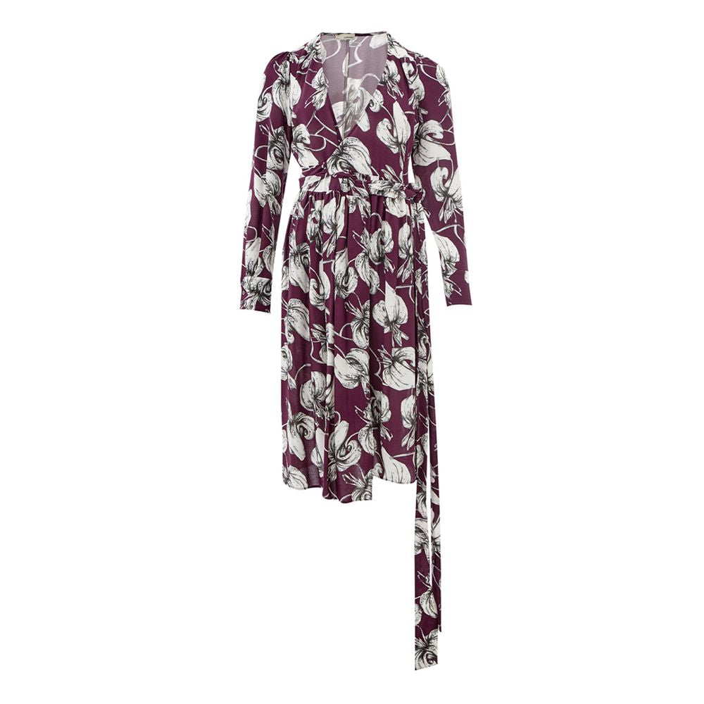 Lardini Purple Viscose Casual Dress