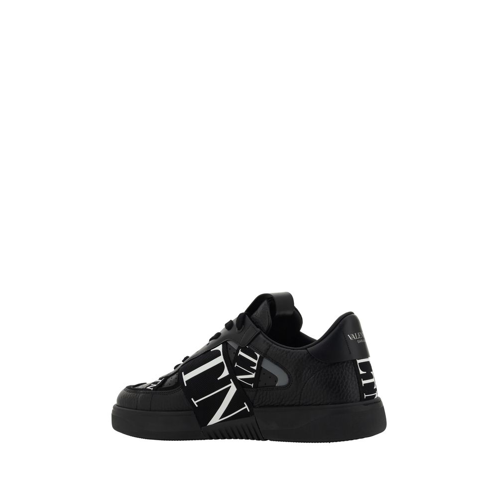 Valentino Garavani Black Leather VL7N Sneakers - BrandFit 88