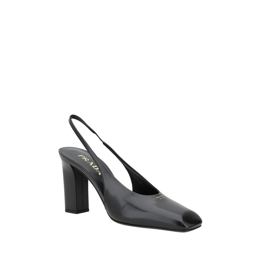 Prada Black Calf Leather Pumps - BrandFit 88