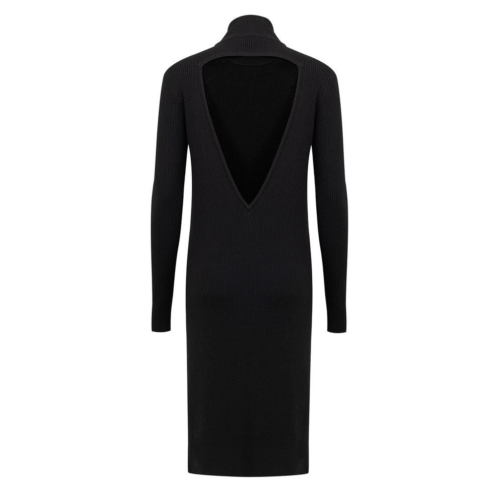 Bottega Veneta Black Wool Long Dress - BrandFit 88