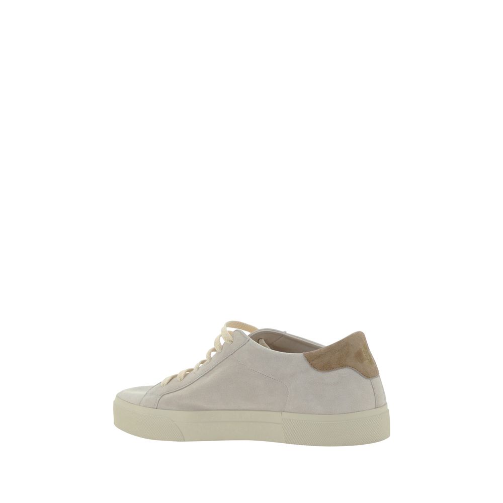 Brunello Cucinelli Cream White Leather Sneakers - BrandFit 88