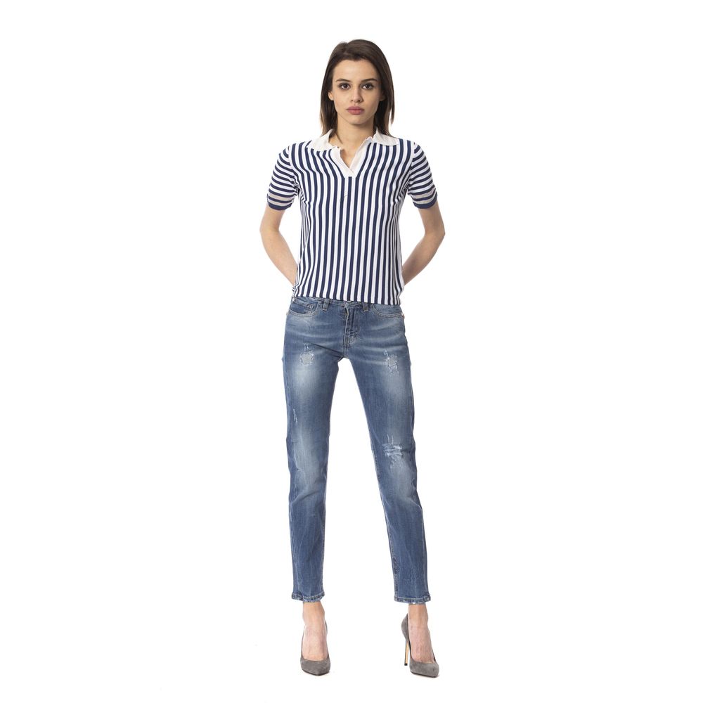 Frankie Morello Blue Other Fibres Women Jeans - BrandFit 88