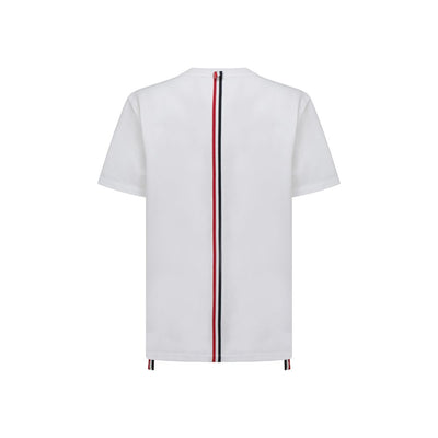 Thom Browne White Cotton T-Shirt