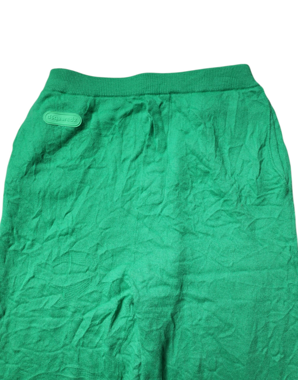 Dsquared² Green Cotton Elastic Waist Men Casual Pants - BrandFit 88