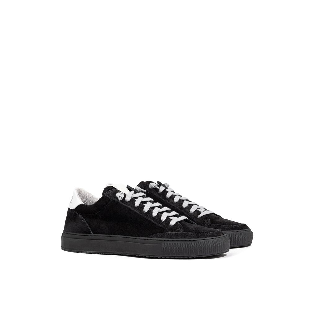 P448 Black Suede Leather Athletic Sneakers