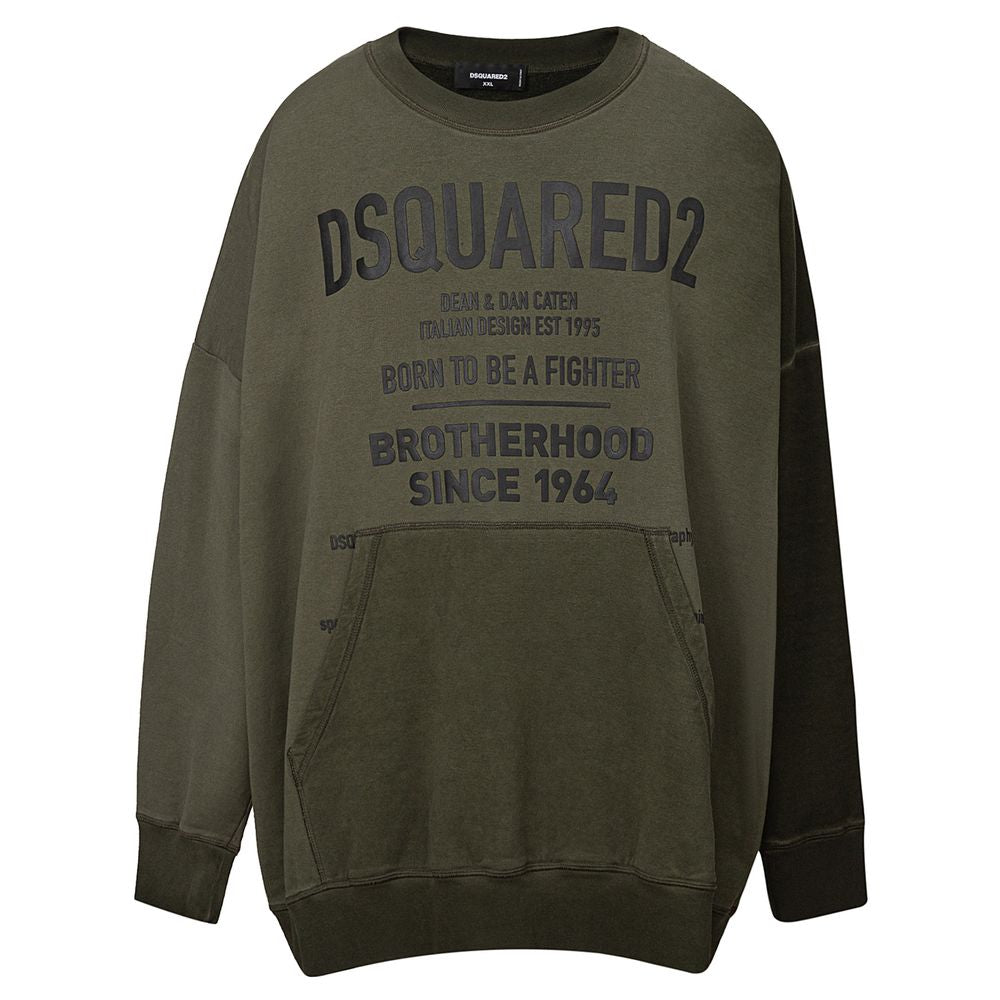 Dsquared² Green Cotton Sweatshirt - BrandFit 88