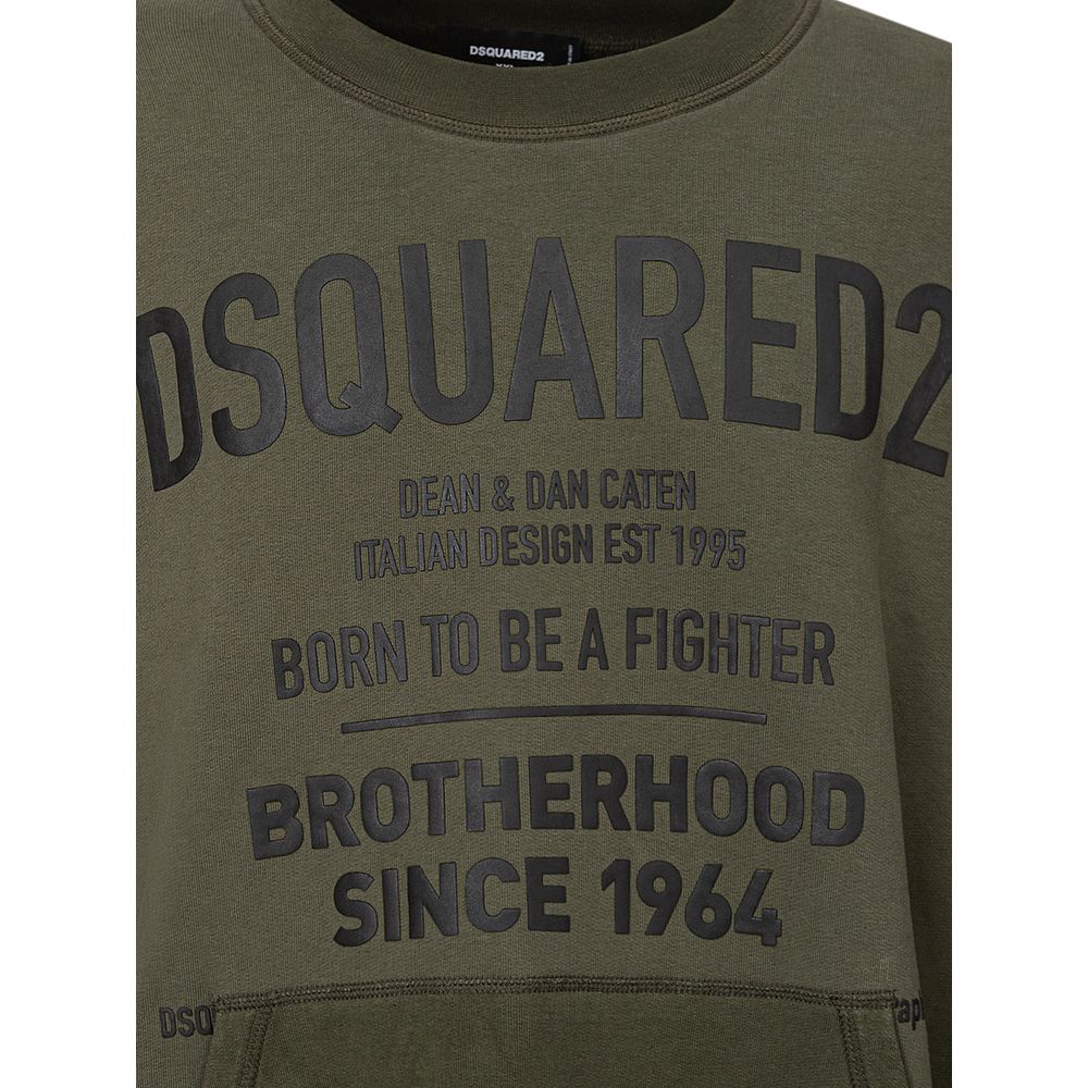 Dsquared² Green Cotton Sweatshirt - BrandFit 88
