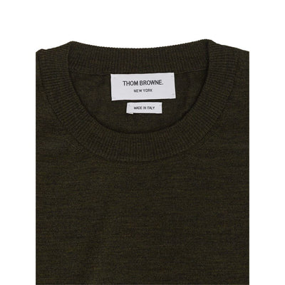 Thom Browne Green Wool Sweatshirt