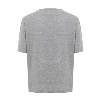 Dsquared² Elegant Gray Cotton Top for Women