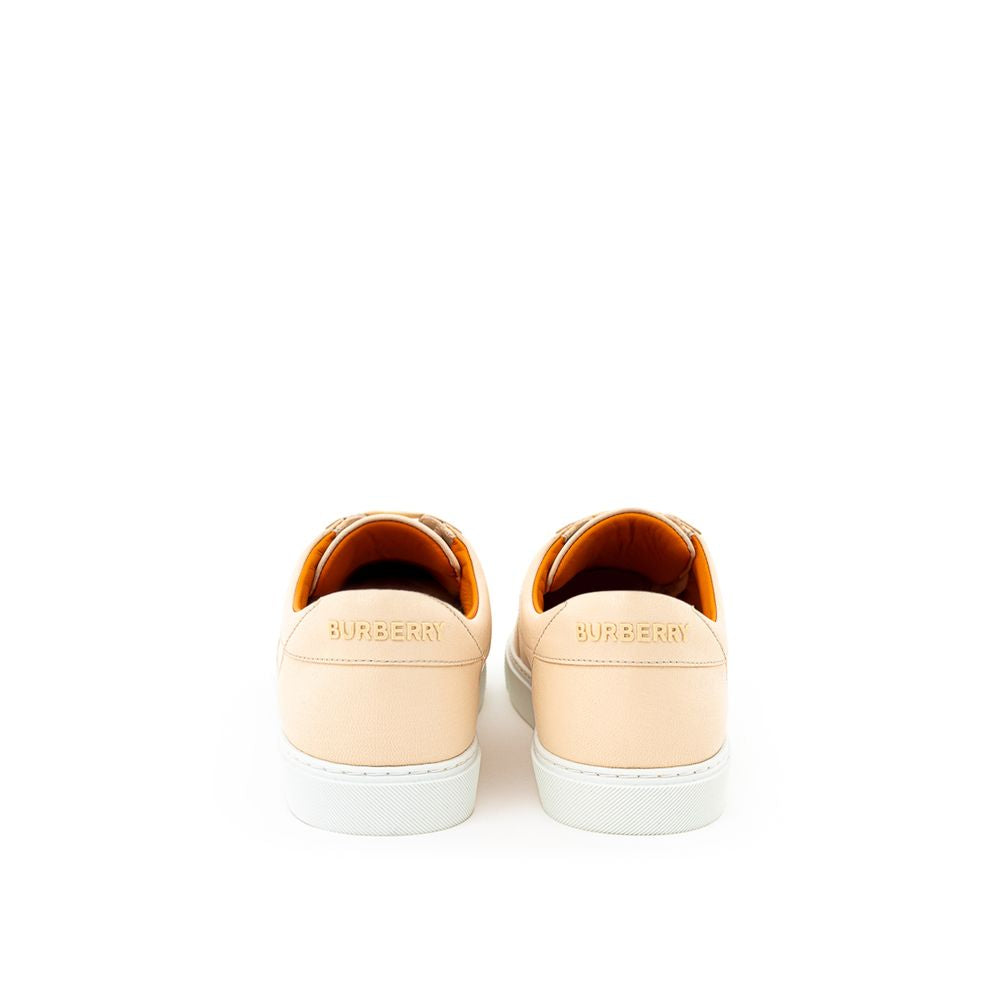 Burberry Pink Leather Low Top Sneakers - BrandFit 88