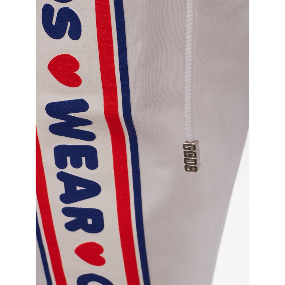 GCDS White Cotton Athletic Pants - BrandFit 88