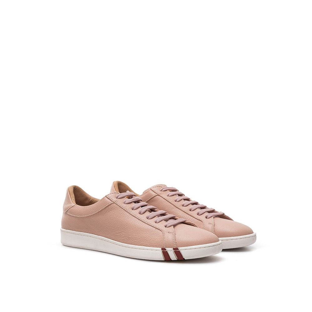 Bally Pink Leather Low Top Sneakers - BrandFit 88