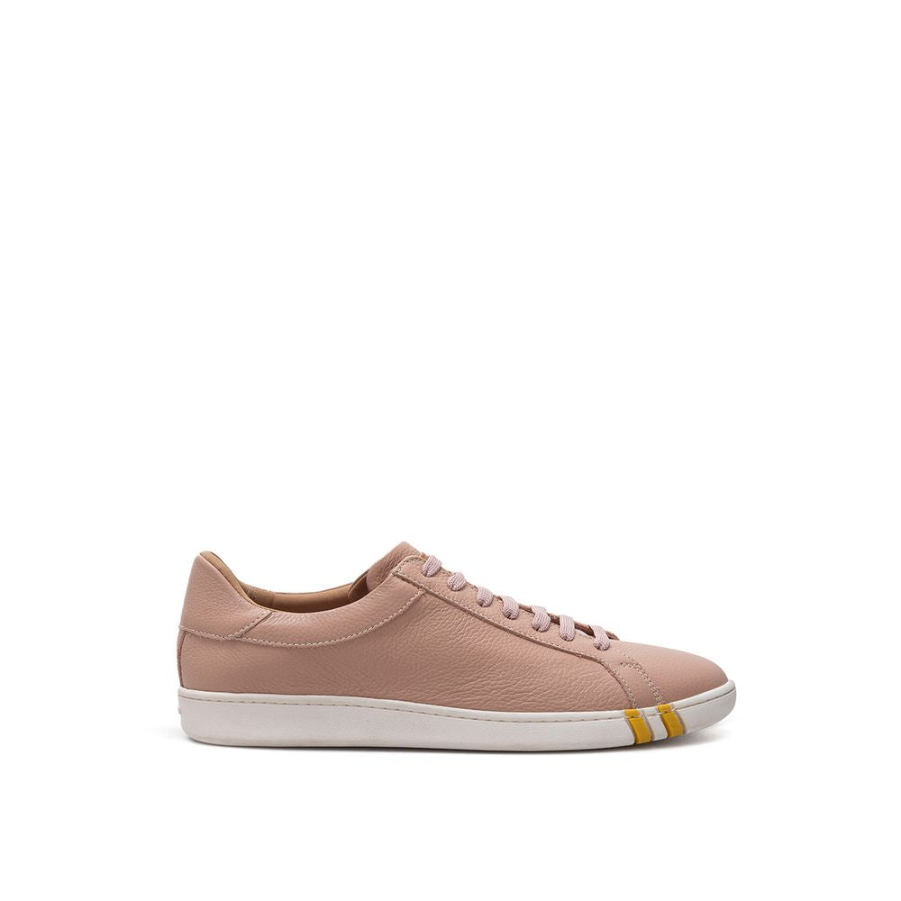 Bally Pink Fabric And Leather Low Top Sneakers - BrandFit 88