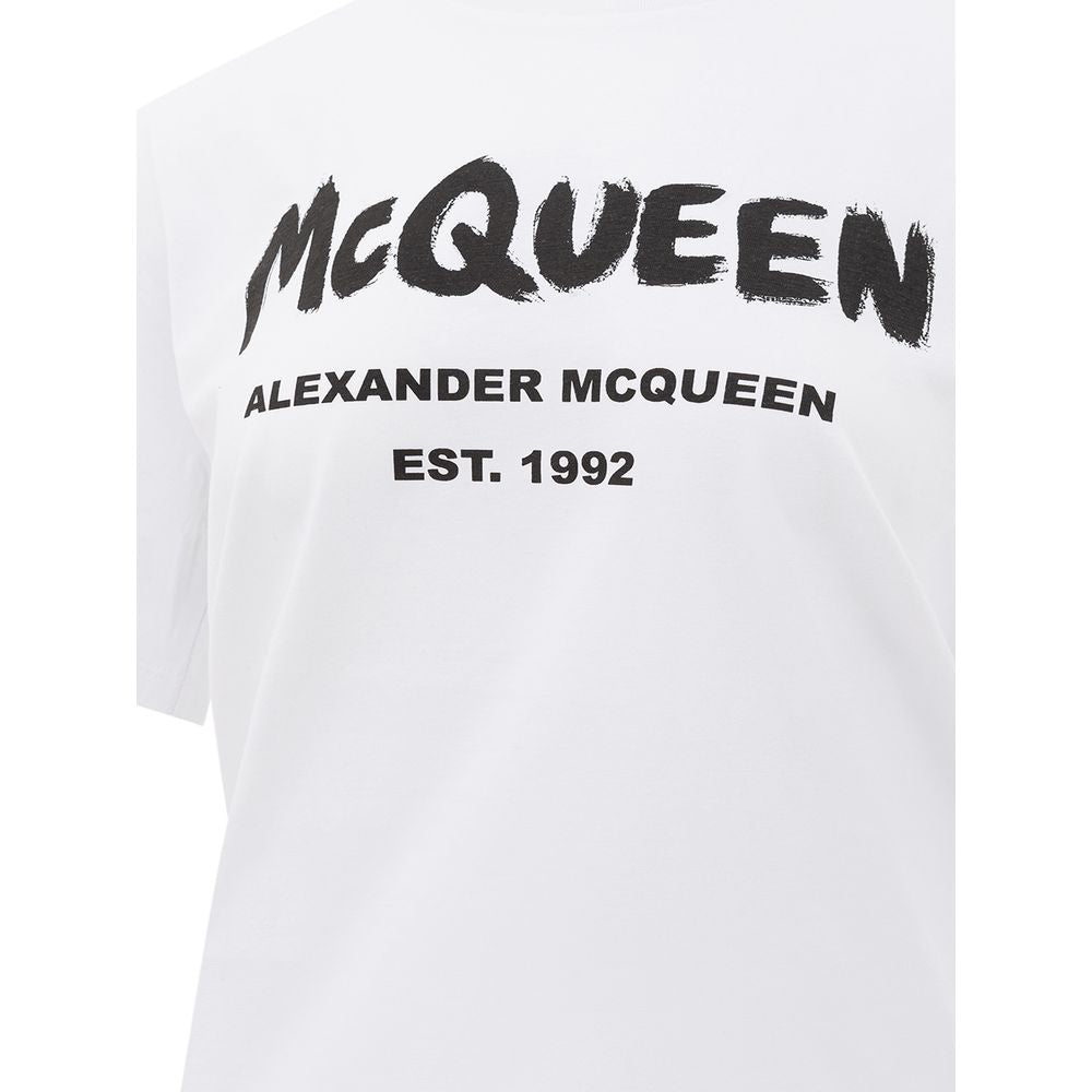 Alexander McQueen White Cotton T-Shirt - BrandFit 88