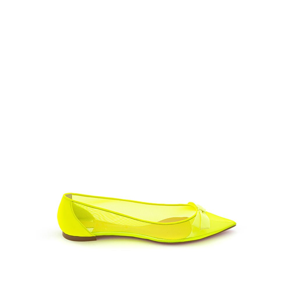 Christian Louboutin Yellow Mesh Ballet Flats - BrandFit 88