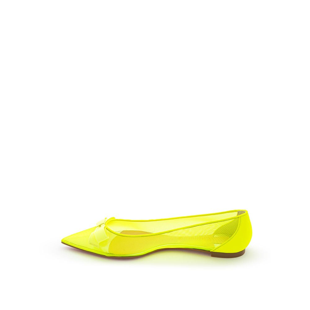 Christian Louboutin Yellow Mesh Ballet Flats - BrandFit 88