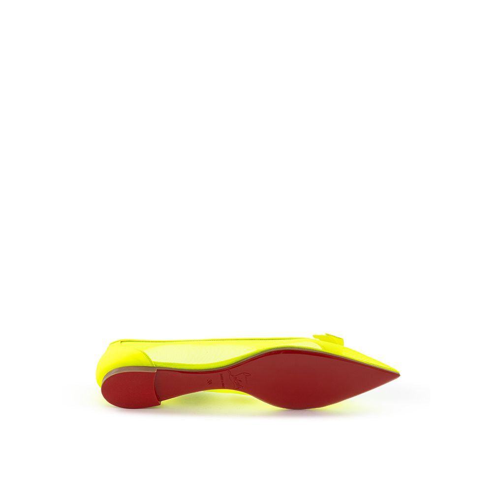Christian Louboutin Yellow Mesh Ballet Flats - BrandFit 88