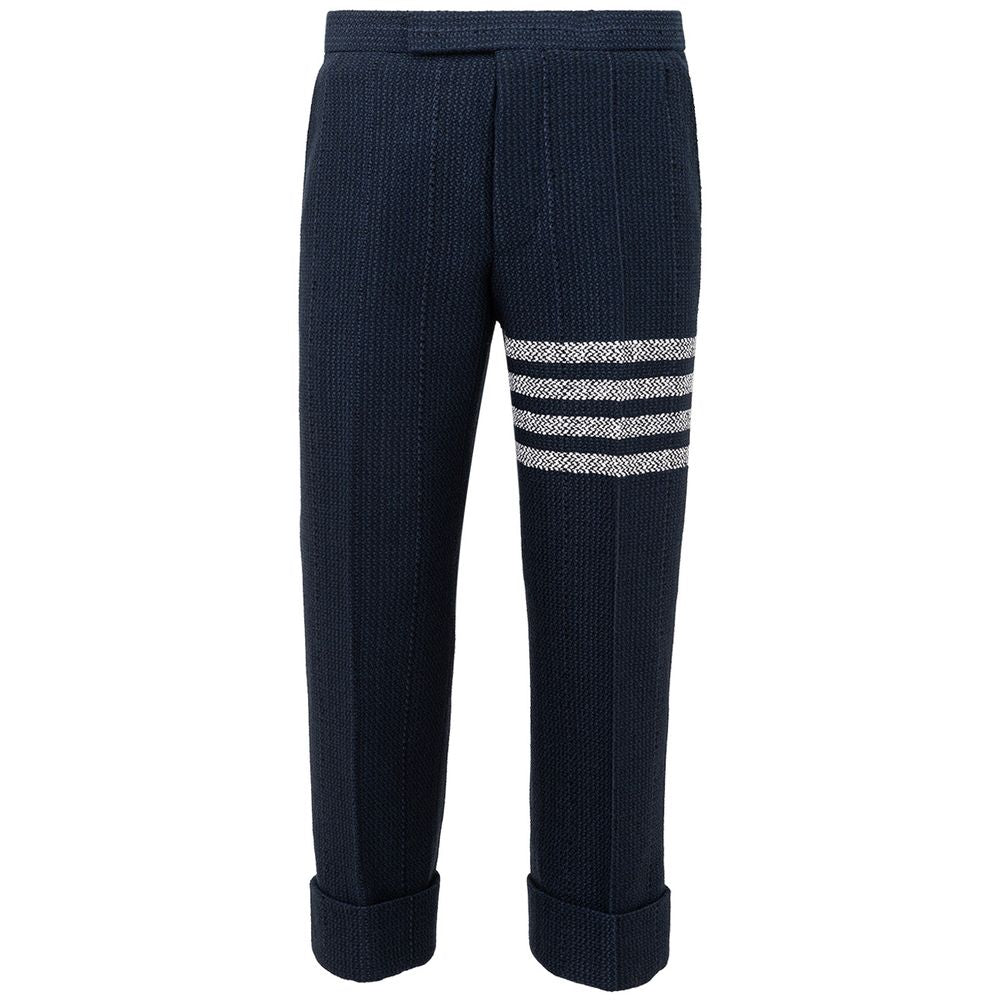 Thom Browne Blue Marabou Casual Pants