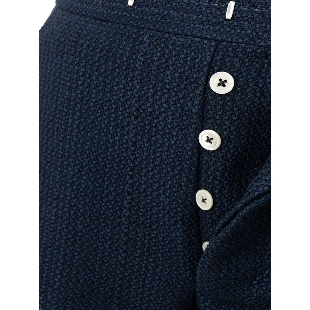 Thom Browne Blue Marabou Casual Pants