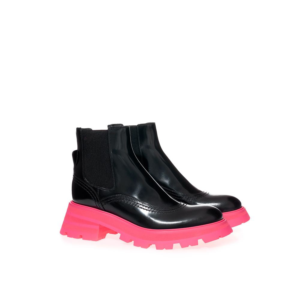 Alexander McQueen Black Leather Chelsea Boots - BrandFit 88