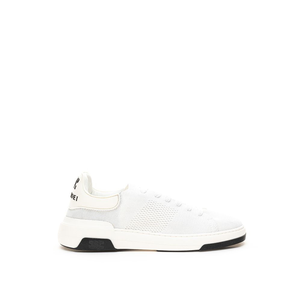 Casadei White Leather Athletic Sneakers