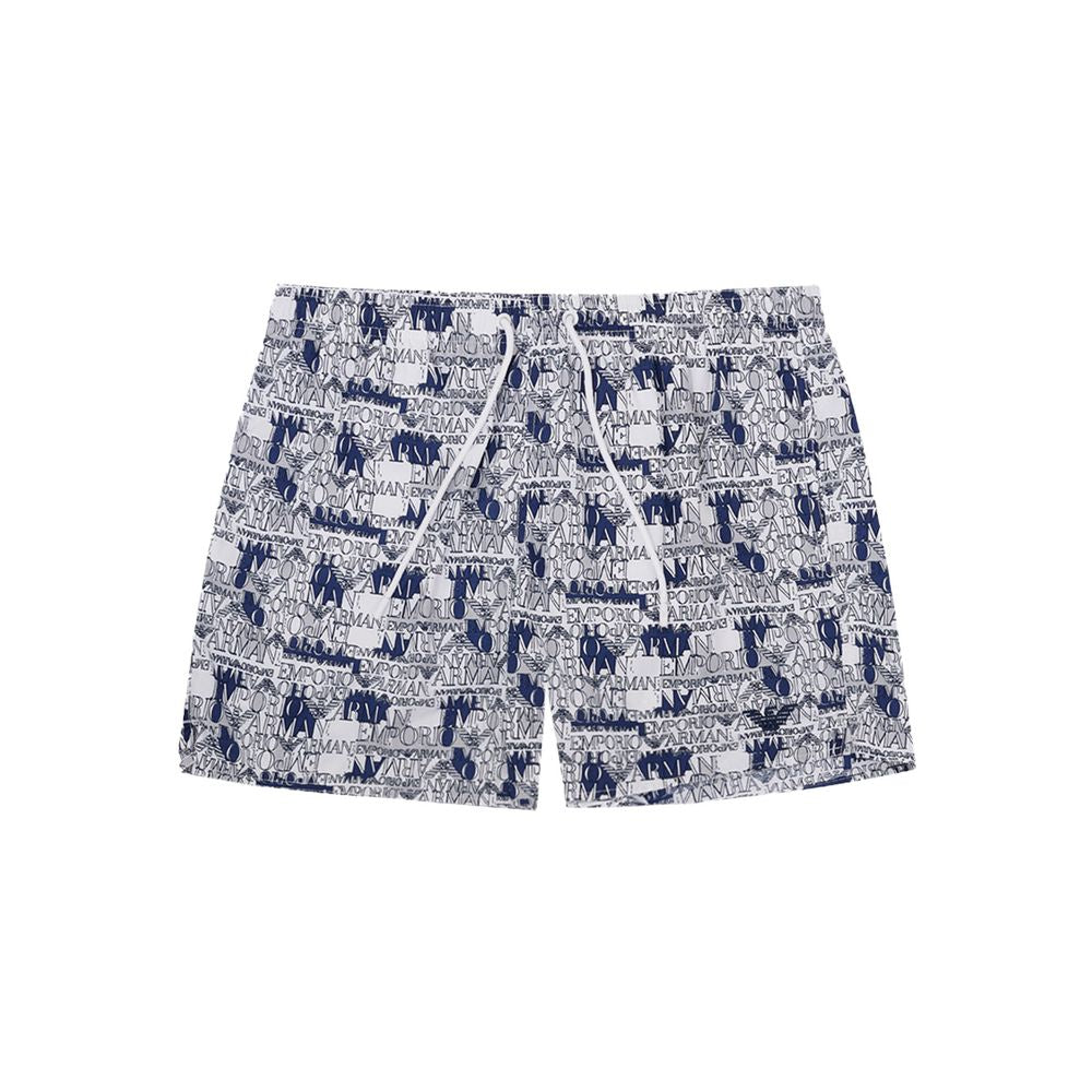 Emporio Armani White Polyester Swim Shorts - BrandFit 88