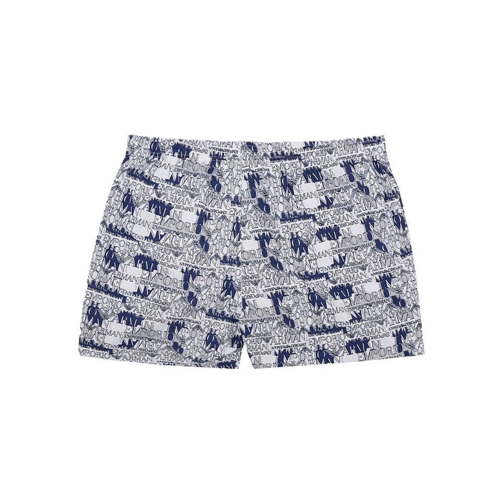 Emporio Armani White Polyester Swim Shorts - BrandFit 88