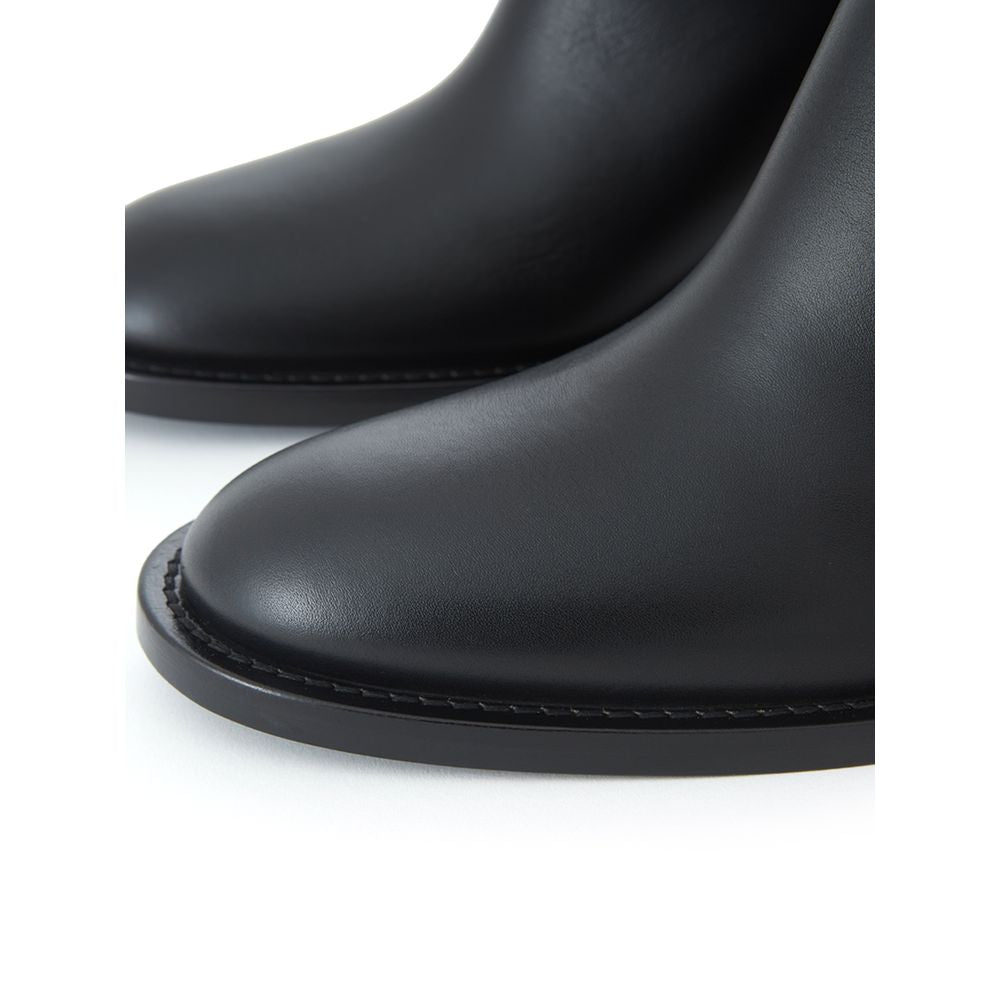 Burberry Black Leather Ankle Boots - BrandFit 88