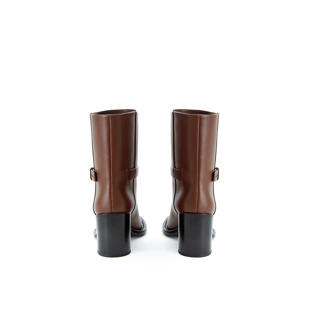Burberry Brown Leather Ankle Boots - BrandFit 88