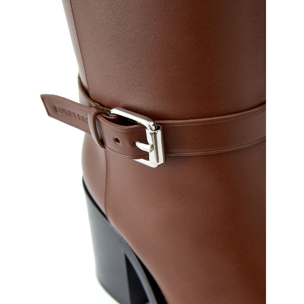 Burberry Brown Leather Ankle Boots - BrandFit 88