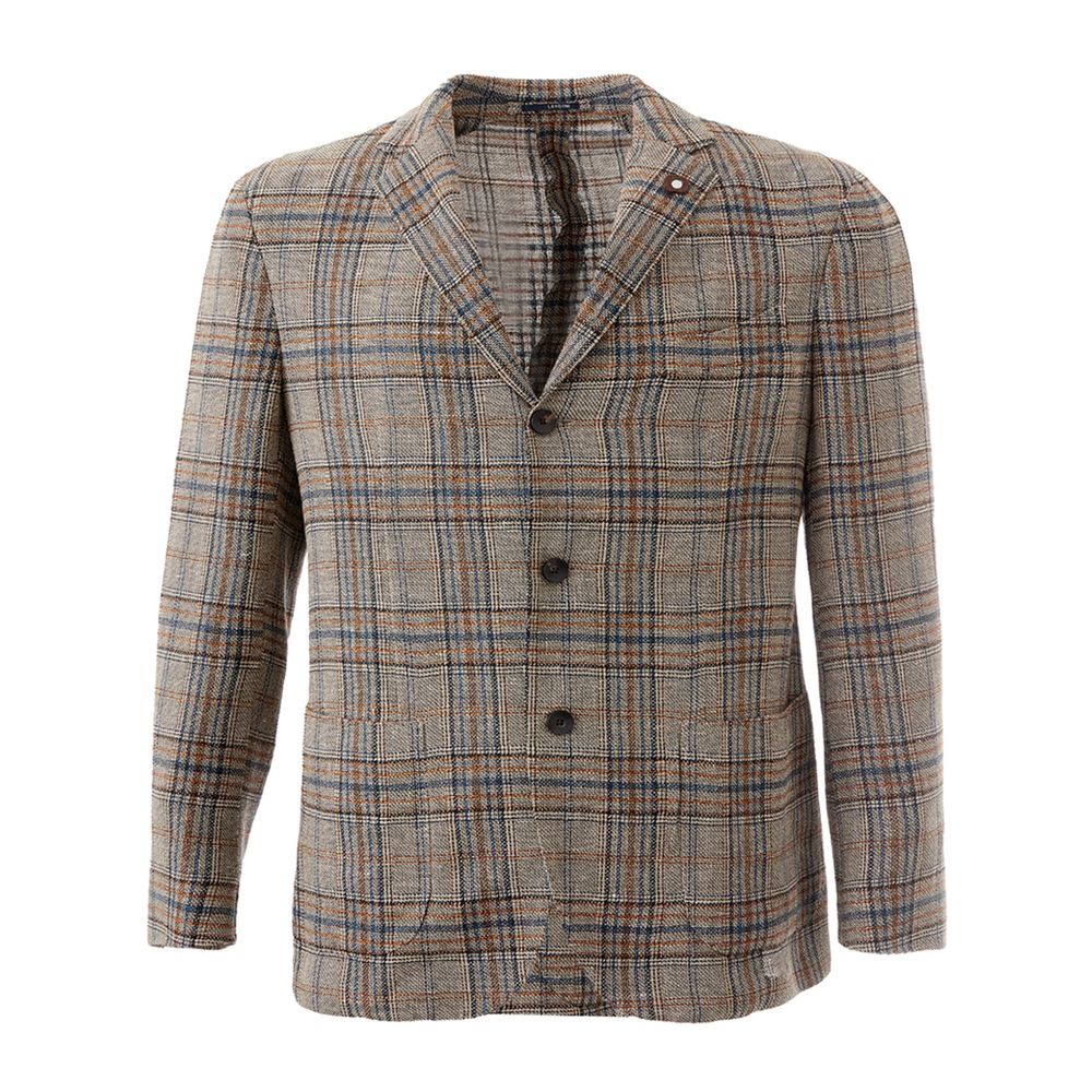 Lardini Multicolor Linen Blazer