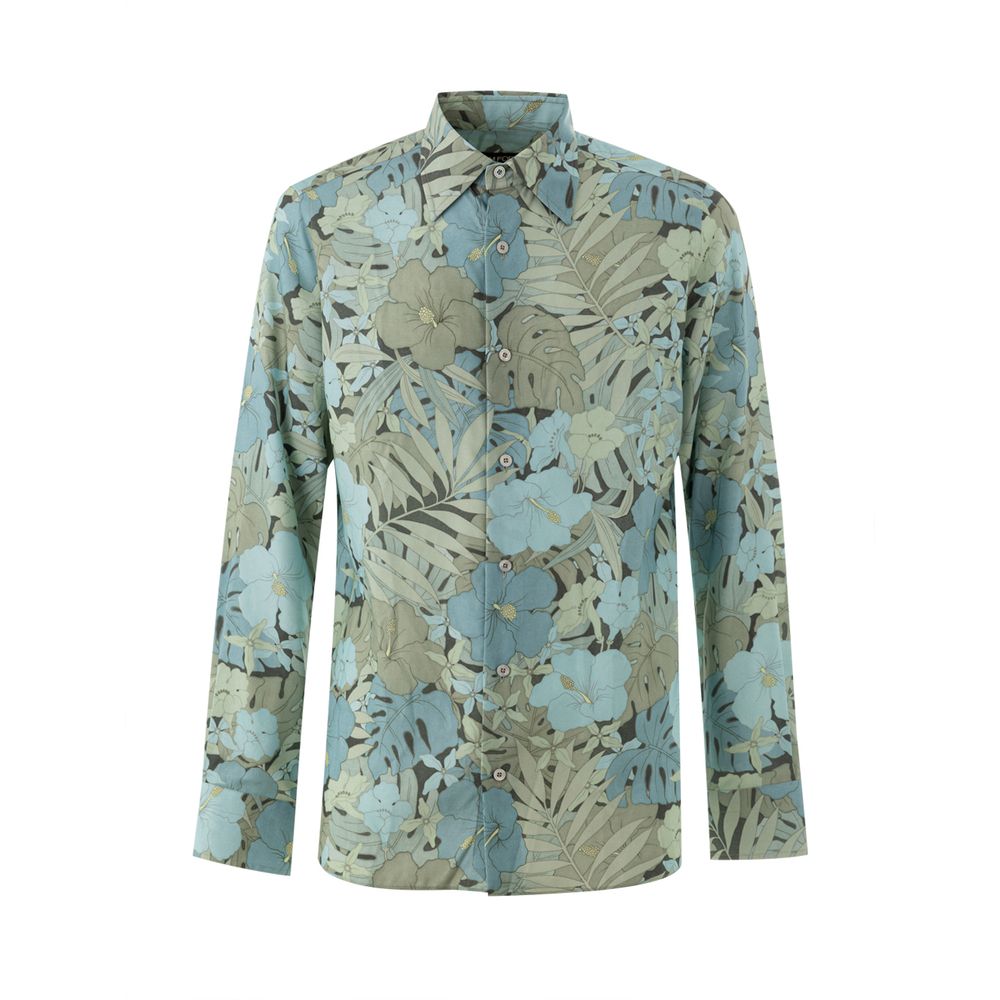 Tom Ford Blue Lyocell Pattern Shirt - BrandFit 88