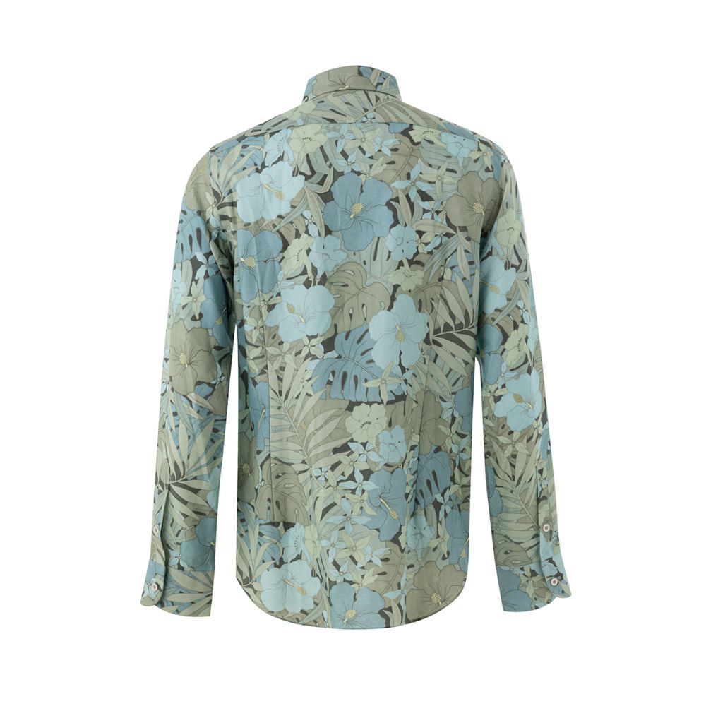 Tom Ford Blue Lyocell Pattern Shirt - BrandFit 88
