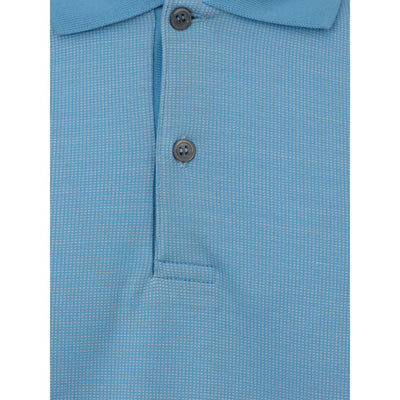 Dunhill Blue Cotton Polo Shirt