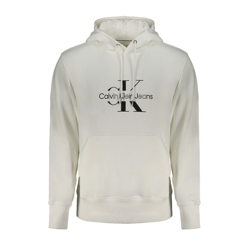 Calvin Klein White Cotton Men Sweater