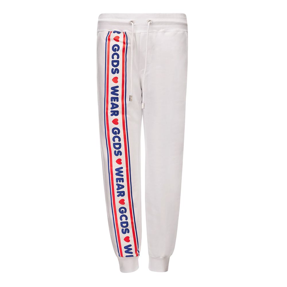 GCDS White Cotton Joggers (Workout Pants) - BrandFit 88