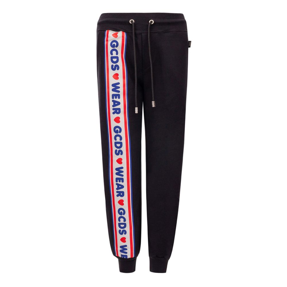 GCDS Black Cotton Joggers (Workout Pants) - BrandFit 88