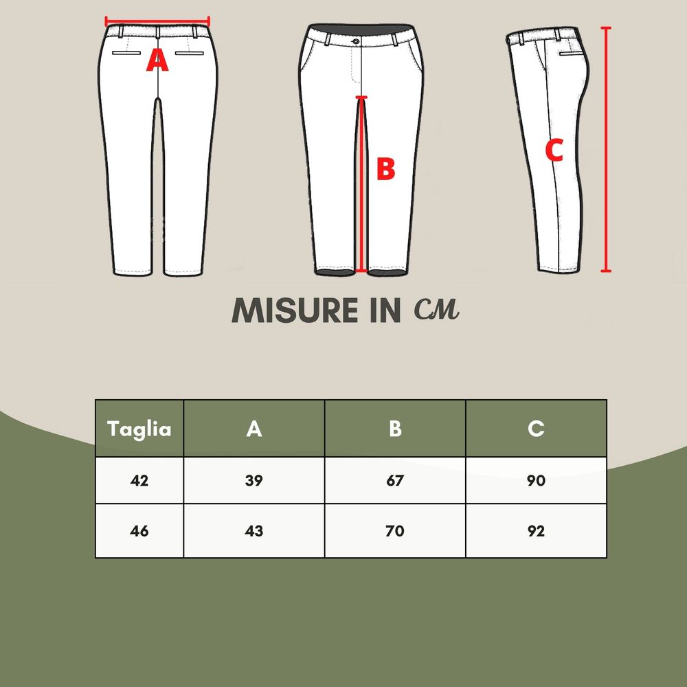 Lardini Gold Cotton Casual Pants