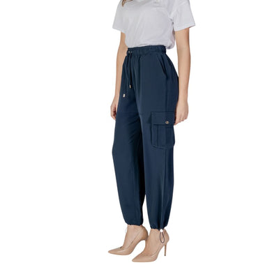 Liu Jo Blue Polyester Cargo Pants