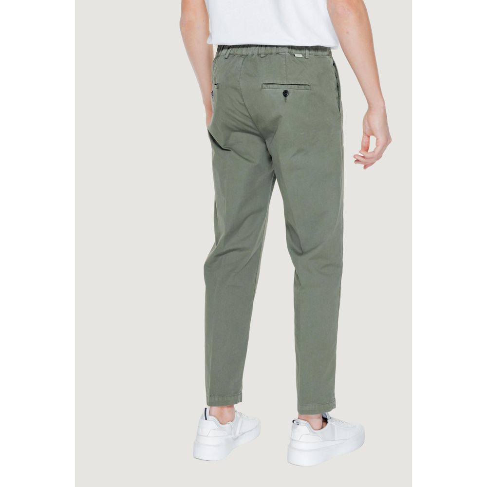 Liu Jo Green Cotton Casual Pants